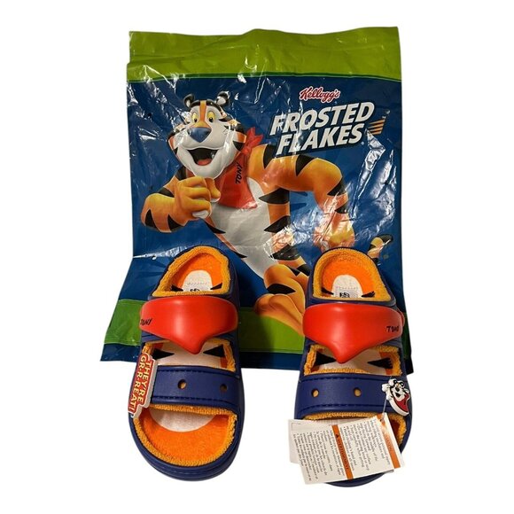 Frosted Flakes × Crocs Cozzzy Sandals Size M 6/ W 8 210138-4NY NWT/Bag - Picture 9 of 9